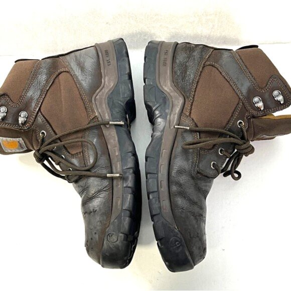 CARHARTT Leather Work Boots Steel Toe FF6213 Sz 11.5 M Waterproof Oil Resistant main image 10